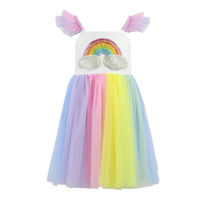 Lola-spring-25 2 Rainbow Pearl Patch Tulle Dress