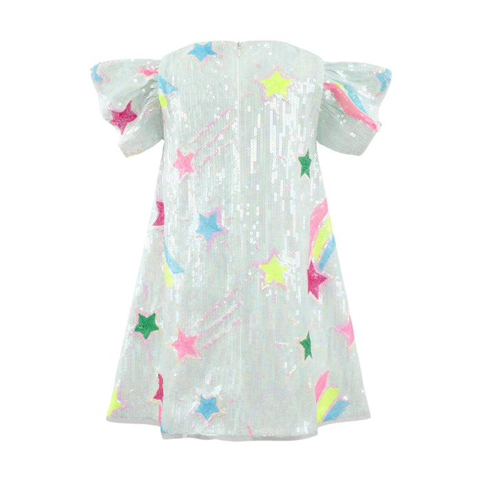 Lola + The Boys Rainbow Shooting Star Sequin Dress