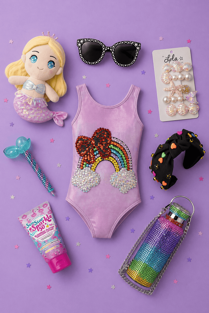 Lola + The Boys Rainbow Swim Basket