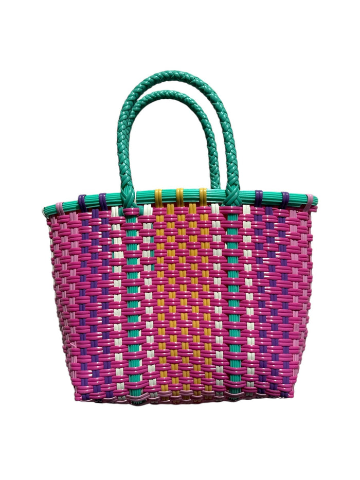 Lola + The Boys Rainbow Woven Bag