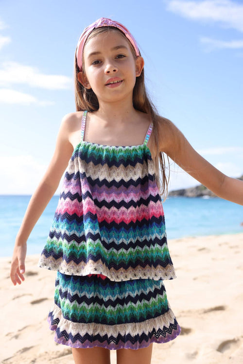 Lola + The Boys Rainbow Zig Zag Summer Set