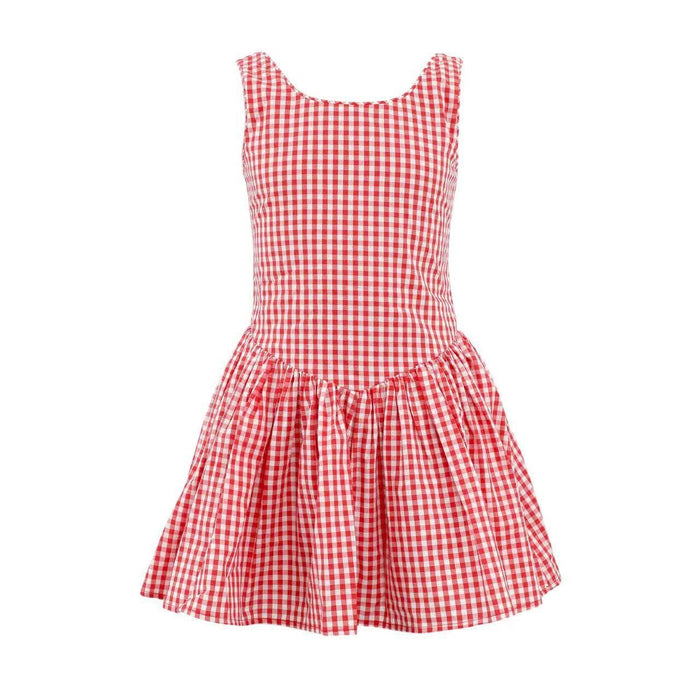 Lola + The Boys Red Plaid Mini Dress