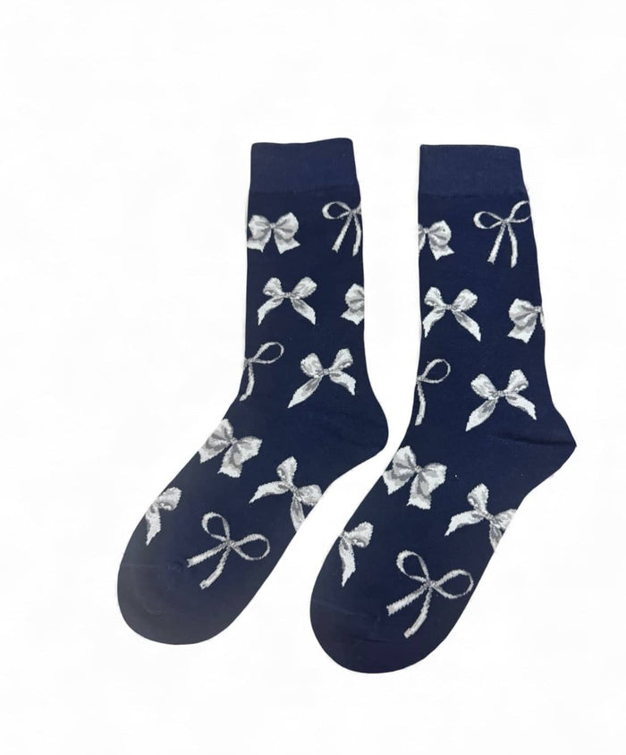 Lola + The Boys Ribbon Hearts Socks