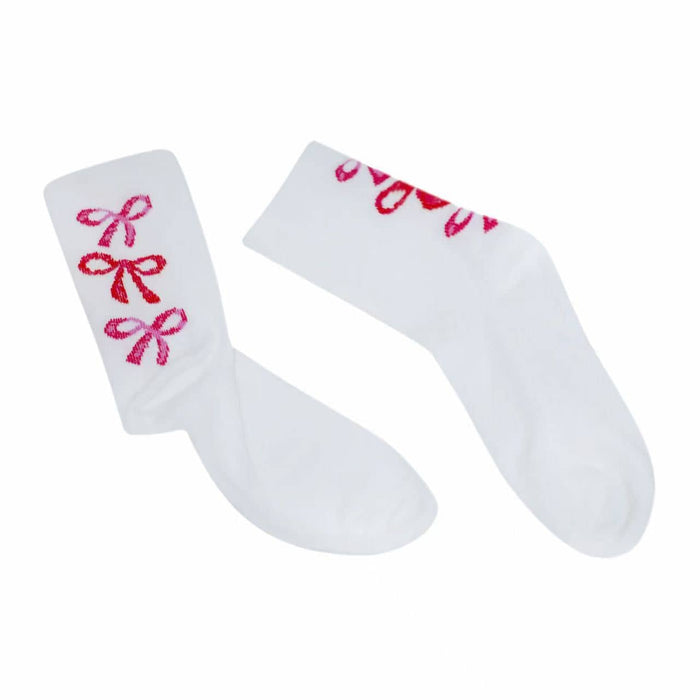 Lola + The Boys Ribbon Hearts Socks