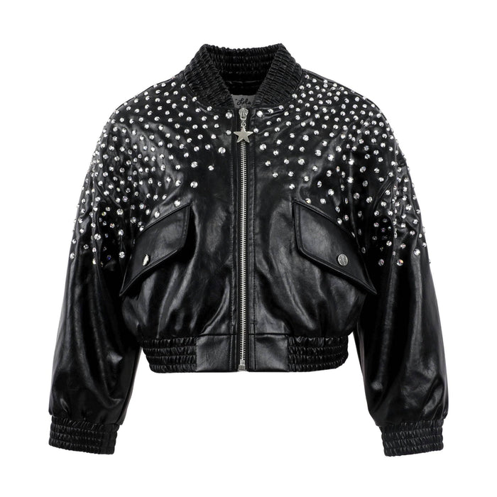 Lola + The Boys Rockstar Studded Vegan Leather
