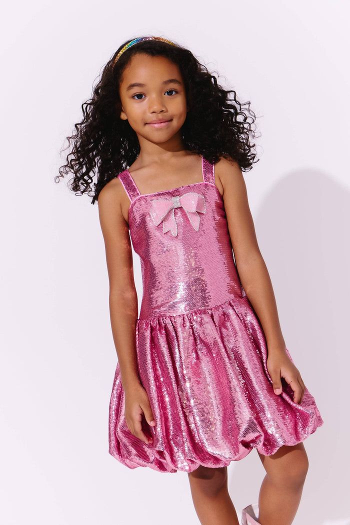Lola + The Boys Rose Bow Bubble Dress