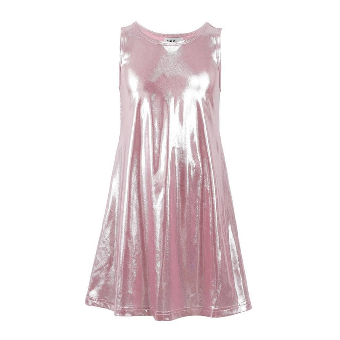 Lola + The Boys Rose Metallic Tank Dress