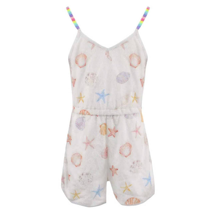 Lola + The Boys Seashell Dream Beaded Hearts Romper