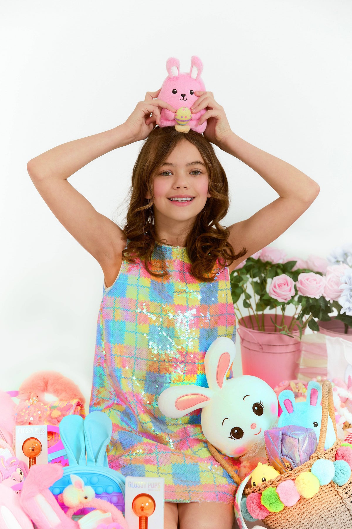 boohoo rainbow sequin dress