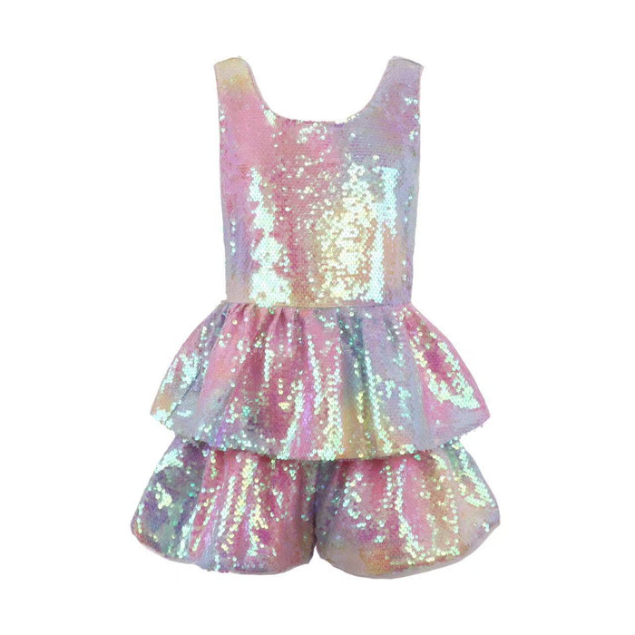 Lola + The Boys Sequin Ombre Romper
