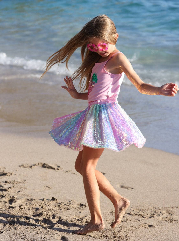 lola-new-arrival Sequin Ombre Skirt