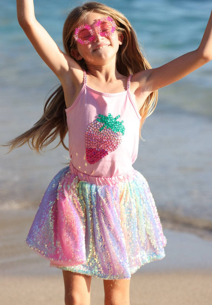 lola-new-arrival Sequin Ombre Skirt