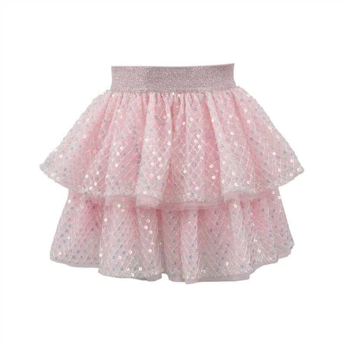 Lola + The Boys Sequin Party Tiered Skirt