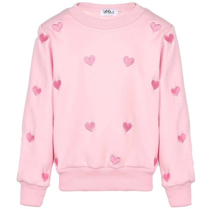 Lola + The Boys Set Full Hearts Jogger Set