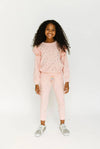 Lola + The Boys Set Rainbow Crystal Ruffle Jogger Set