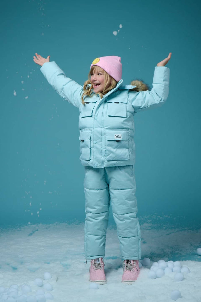 Lola + The Boys Sets Baby Blue Faux Fur Snow Set