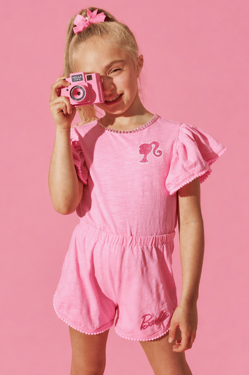 Lola + The Boys Sets 4 Barbie™ Pinky Pom Pom Romper