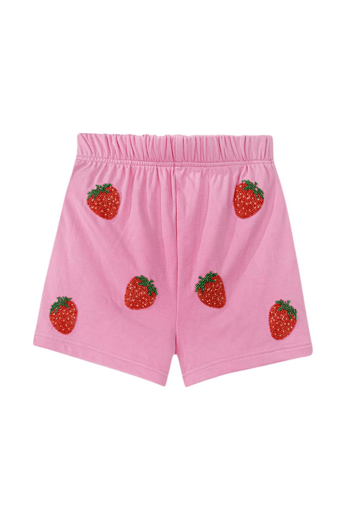 Lola + The Boys Sets Beaded Strawberry Dream Short Set
