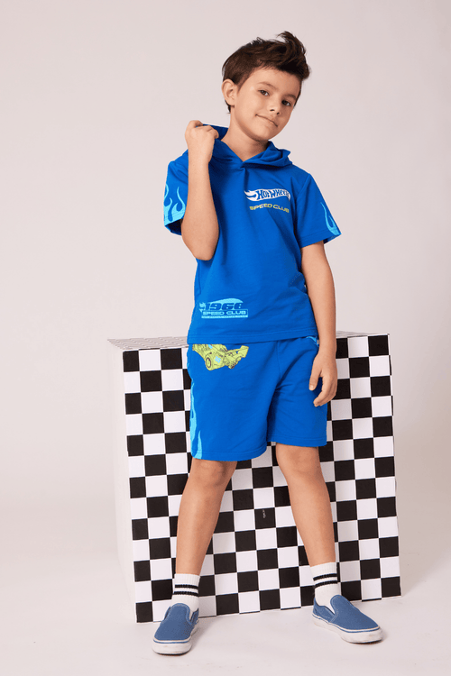 Lola + The Boys Sets 2 Blue Flames Short Set