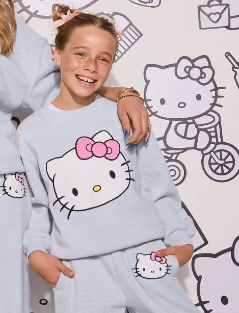 lola-hellokitty Sets Blue Super Soft Knit Hello Kitty® Set – Teen/Women