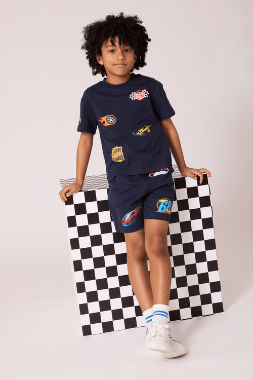 Lola + The Boys Sets 2 Built For Speed Shorts Set
