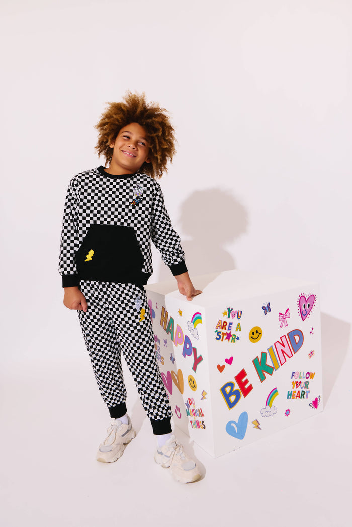 Lola + The Boys Sets Checker Astro Patch Set