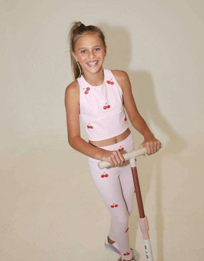 Lola + The Boys Sets Cherry Beaded Athletic Set