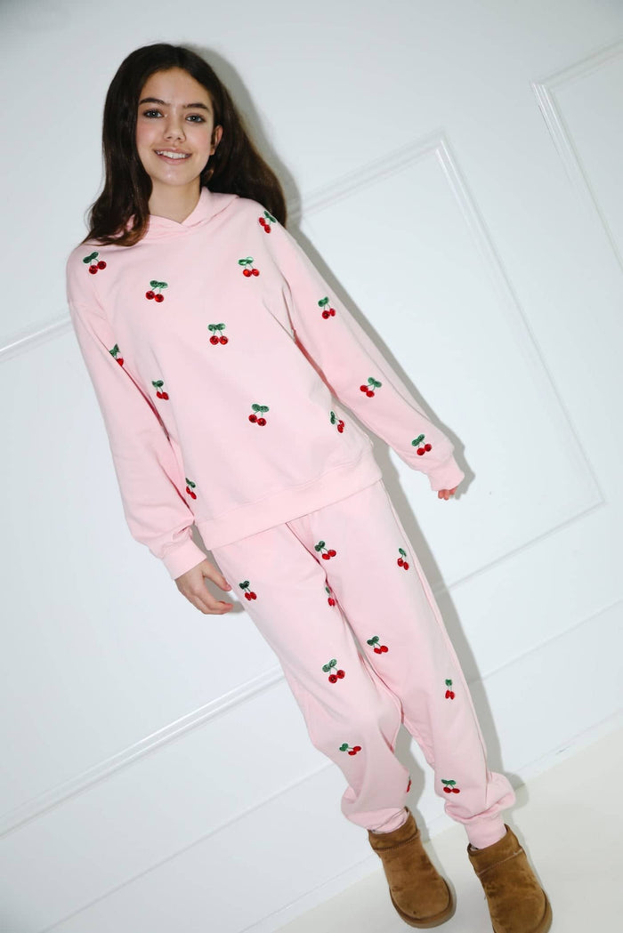Lola + The Boys Sets 2 Cherry Berry Joggers Set