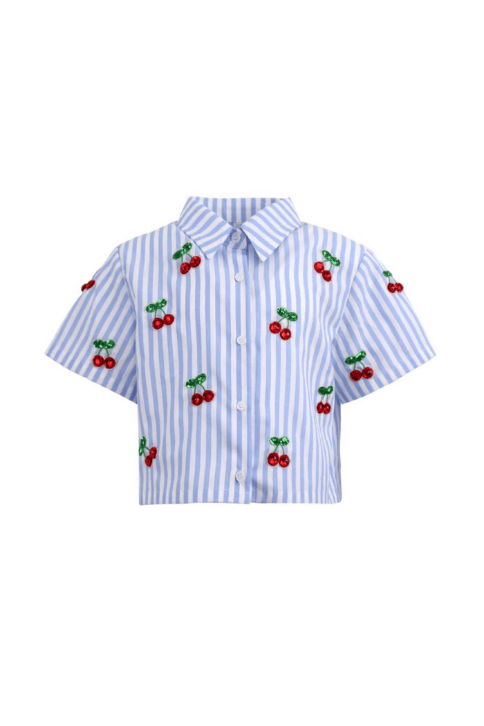 Lola + The Boys Sets Cherry Pop Stripe Set