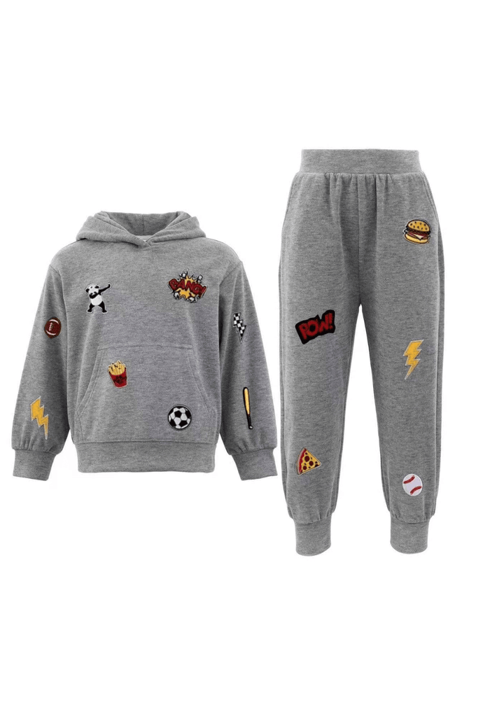 Lola + The Boys Sets Cool Patch Jogger Set