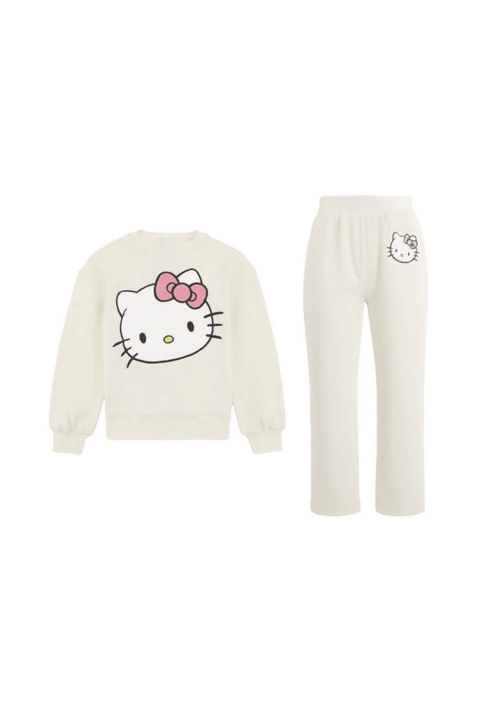 lola-hellokitty Sets 2 Cream Super Soft Knit Hello Kitty® Set