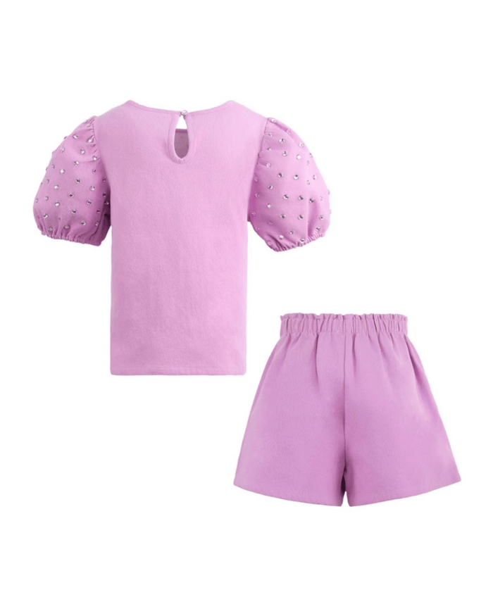 Lola and The Boys Sets Dazzle Denim Short Set