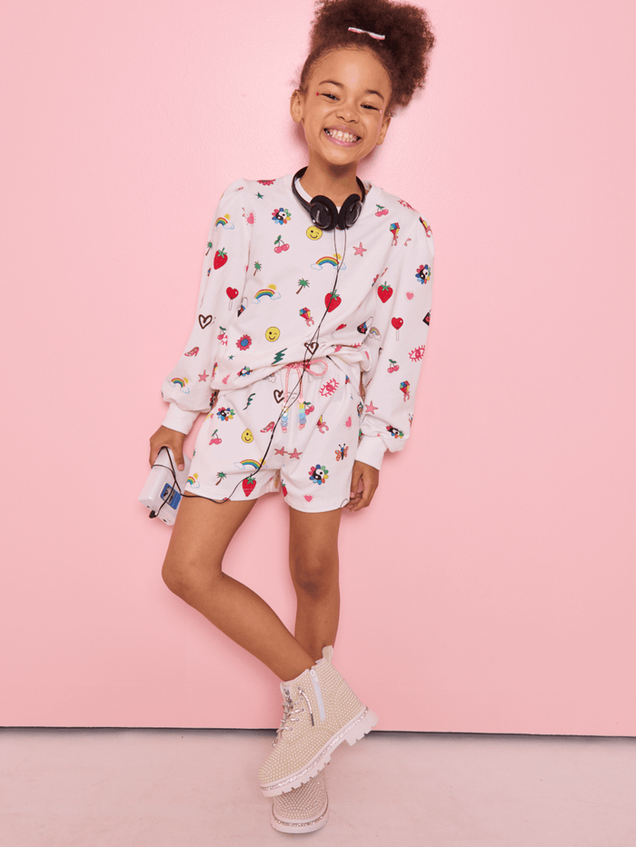 Lola + The Boys Sets Emoji Vibes Short Set