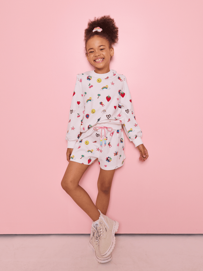 Lola + The Boys Sets Emoji Vibes Short Set