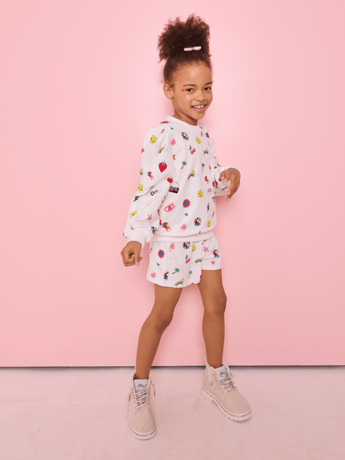 Lola + The Boys Sets Emoji Vibes Short Set