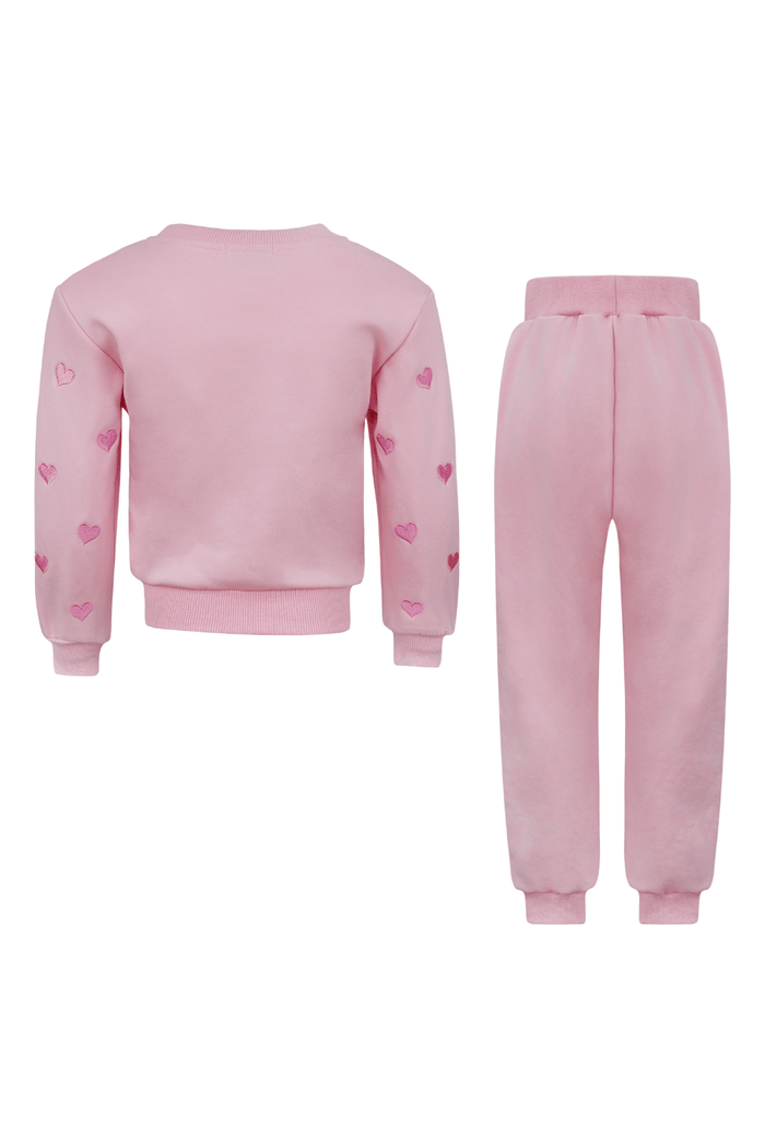 exclude-bts Sets Full Hearts Jogger Set