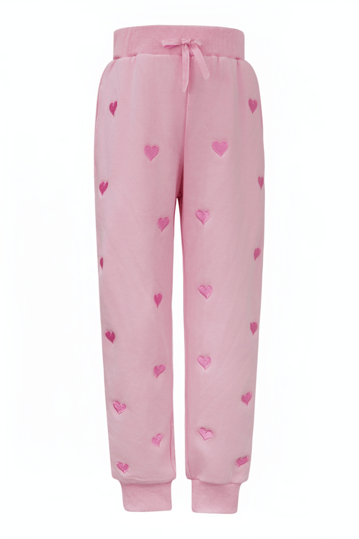 exclude-bts Sets Full Hearts Jogger Set
