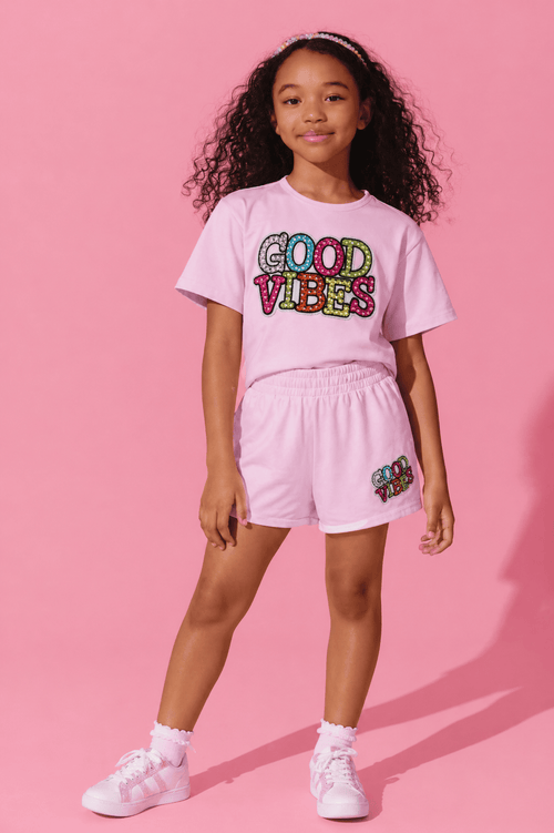 Lola + The Boys Sets Good Vibes Gem Short Set