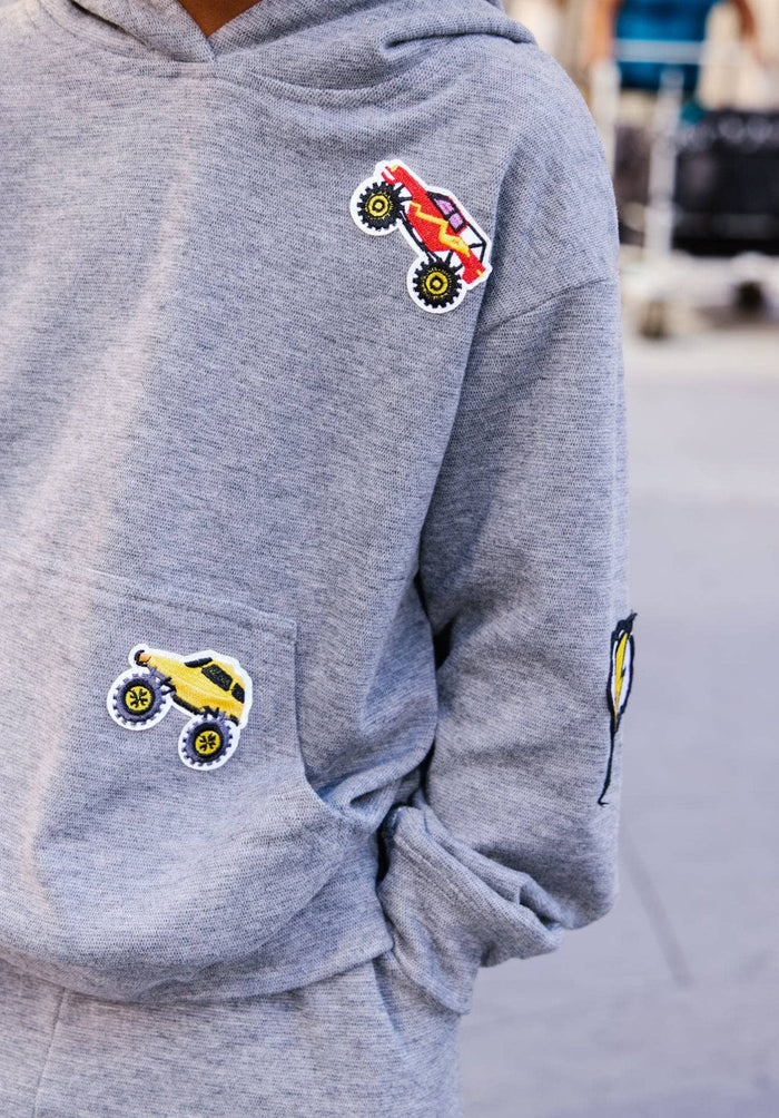 Lola + The Boys Sets Grey Cars Patch Set