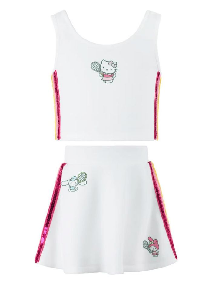 Lola + The Boys Sets Hello Kitty® and Friends Sequin Stripe Tennis Set