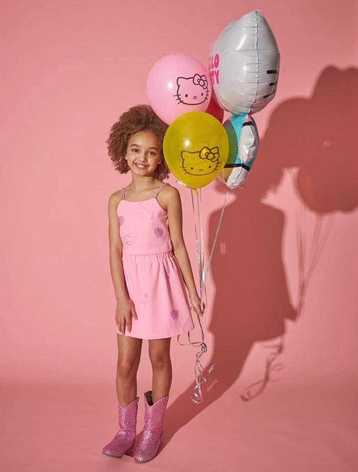 Lola + The Boys Sets Hello Kitty® Crystal Outline Summer Tank Set