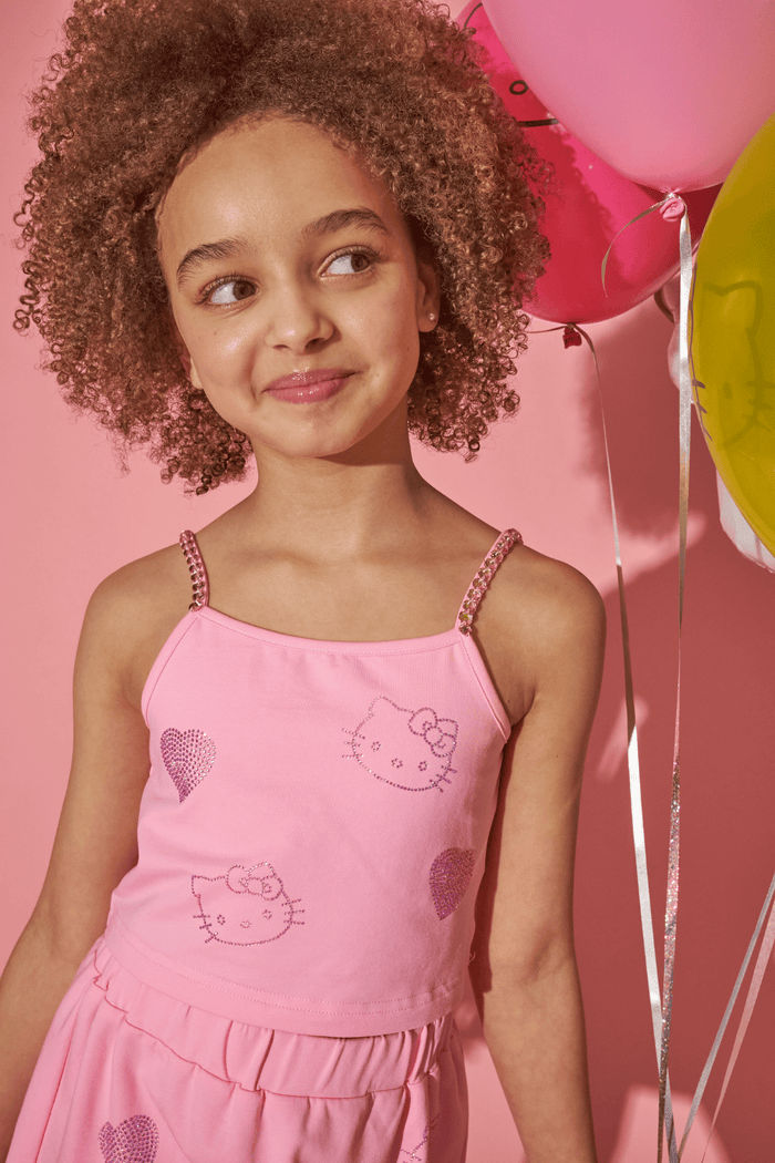 Lola + The Boys Sets 2 Hello Kitty® Crystal Outline Summer Tank Set