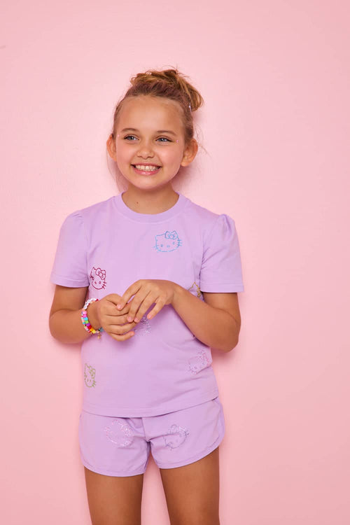 lola-hellokitty Sets 2 Hello Kitty® Crystal Short Set - Lavender