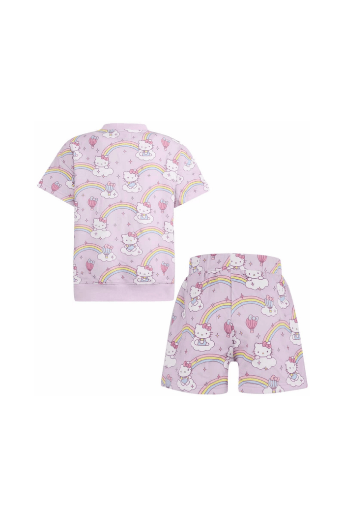 Lola + The Boys Sets Hello Kitty® Lavender Rainbow Dreams Short Set