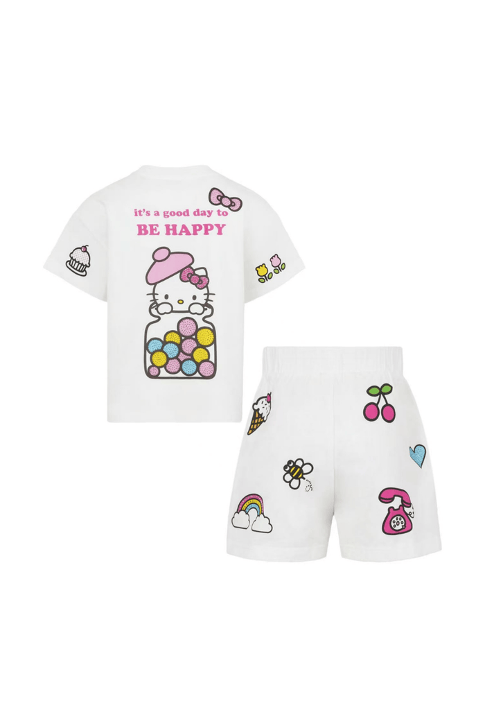 Lola + The Boys Sets Hello Kitty® Rainbow Doodle Short Set