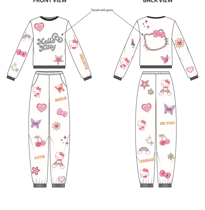 Lola + The Boys Sets Hello Kitty® Sparkle Vibes Doodle Set