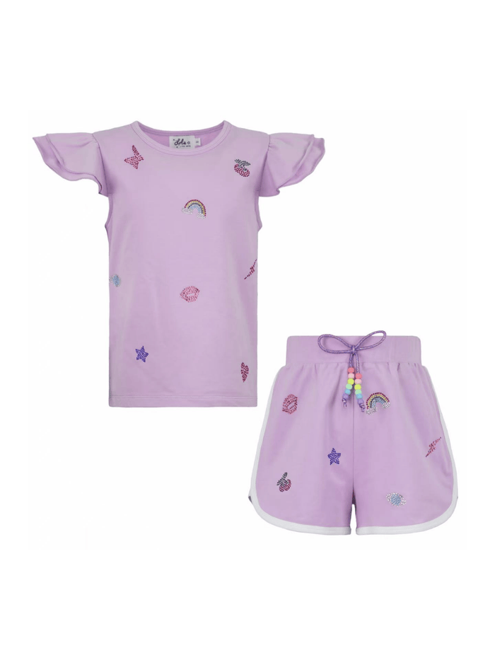 Lola and The Boys Sets 2 Lavender Crystal Icon Set