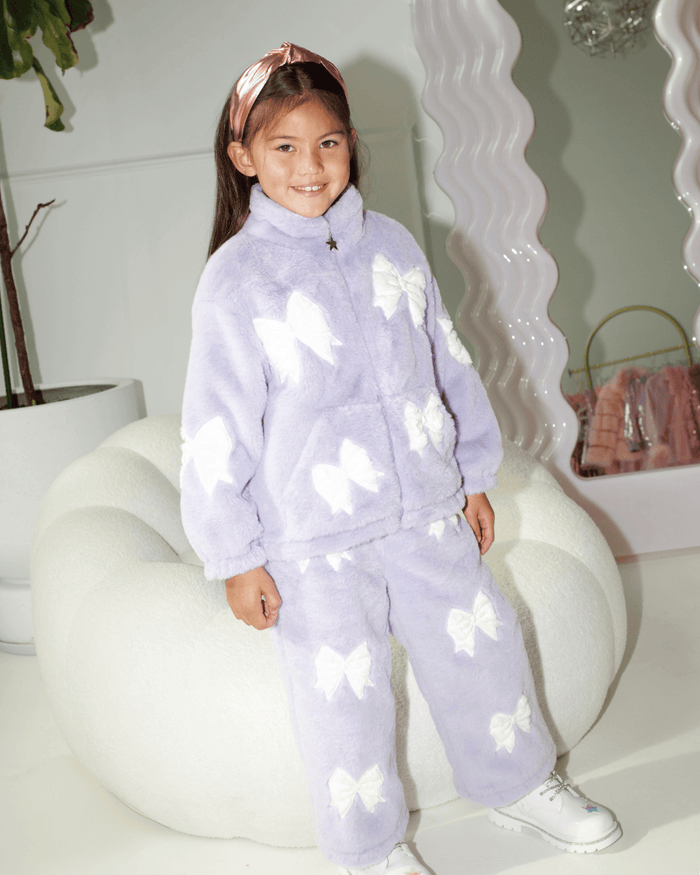 Lola + The Boys Sets 2 Lavender Pretty in Bows Plush Set