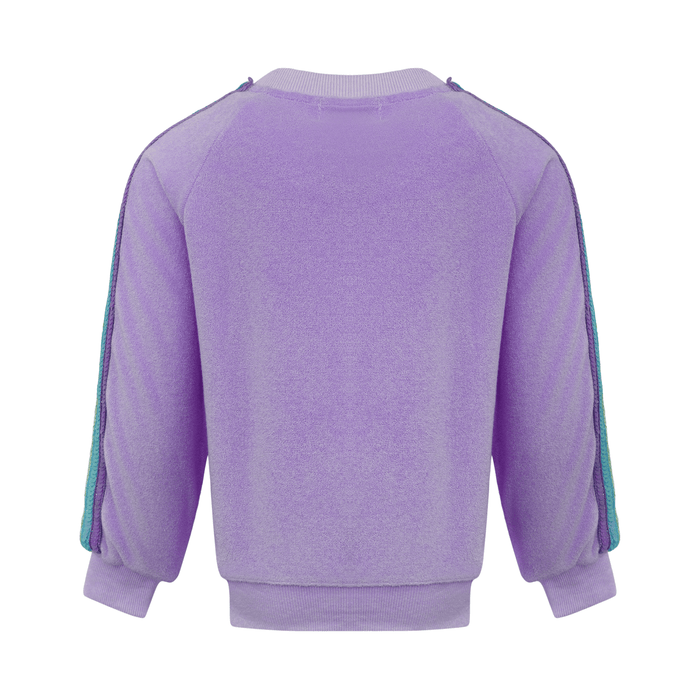 Lola + The Boys Sets Lavender Rainbow Sequin Stripe Short Set