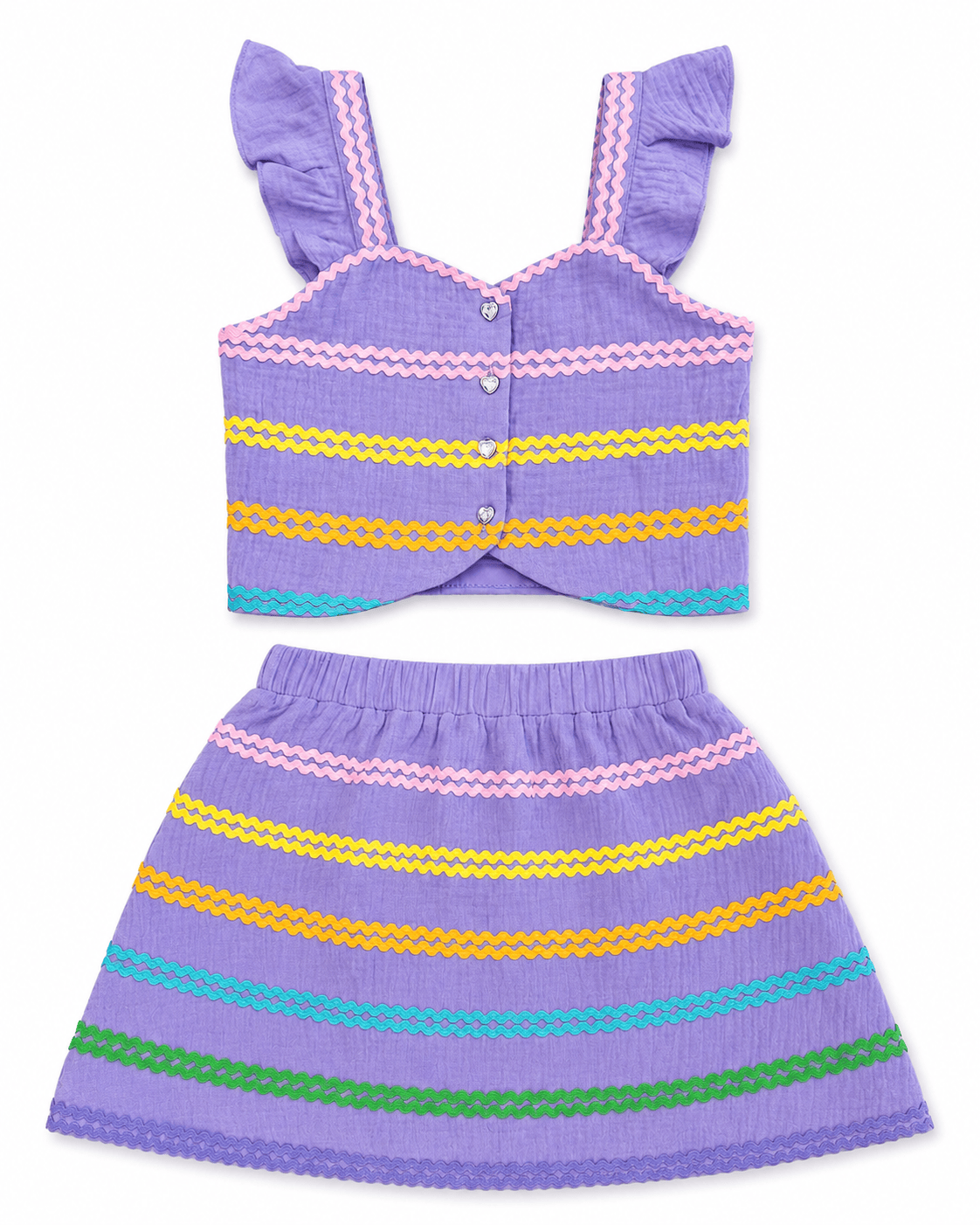 Lavender Rainbow Wave Summer Set